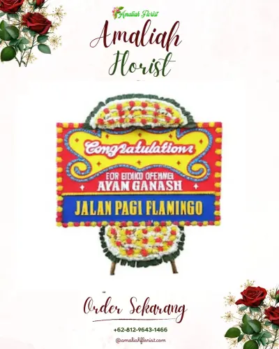 Bunga Papan Congratulation di Kaliasem